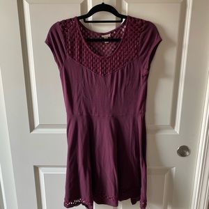 MAROON DRESS
